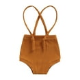 thumbnail image 1 of Gzhioc Baby Girls Boys Simple Suspender Shorts, Summer Toddlers Simple Style Solid Color Adjustable Strap Casual Short Trousers, 1 of 8
