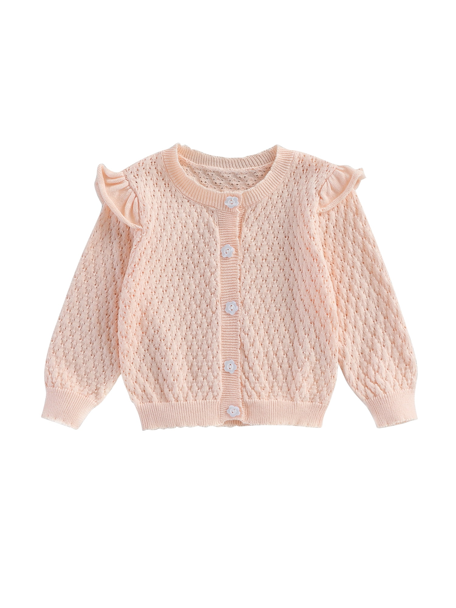Autumn and Winter Arrival Baby Kids Girls Cartoon and Geometric Pattern Long Sleeves Casual Cardigan