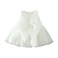 thumbnail image 1 of Gzhioc Baby Infant Girl Princess Dress Bow Flower Party Pageant Birthday Dresses, 1 of 6