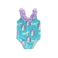thumbnail image 1 of Gzhioc Baby Kids Girls One-piece Bikini, Elastic Sleeveless Animal Print Swimsuit for Summer Beach,Blue, 1 of 8