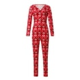 thumbnail image 1 of Gzhioc Women Elastic Yoga Casual Long Sleeve V-Neck Buttons Red Wear,S/M/L/XL, 1 of 8