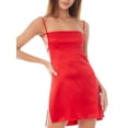 thumbnail image 1 of Gzhioc Women's Bodycon Mini Dress, Sexy Spaghetti Strap Criss Cross Backless Solid Color Cami Dress, 1 of 2