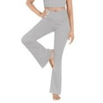 thumbnail image 1 of Gzhioc Women's Casual Bootleg Yoga Pants V Crossover High Waisted Flare Workout Pants Leggings, 1 of 10