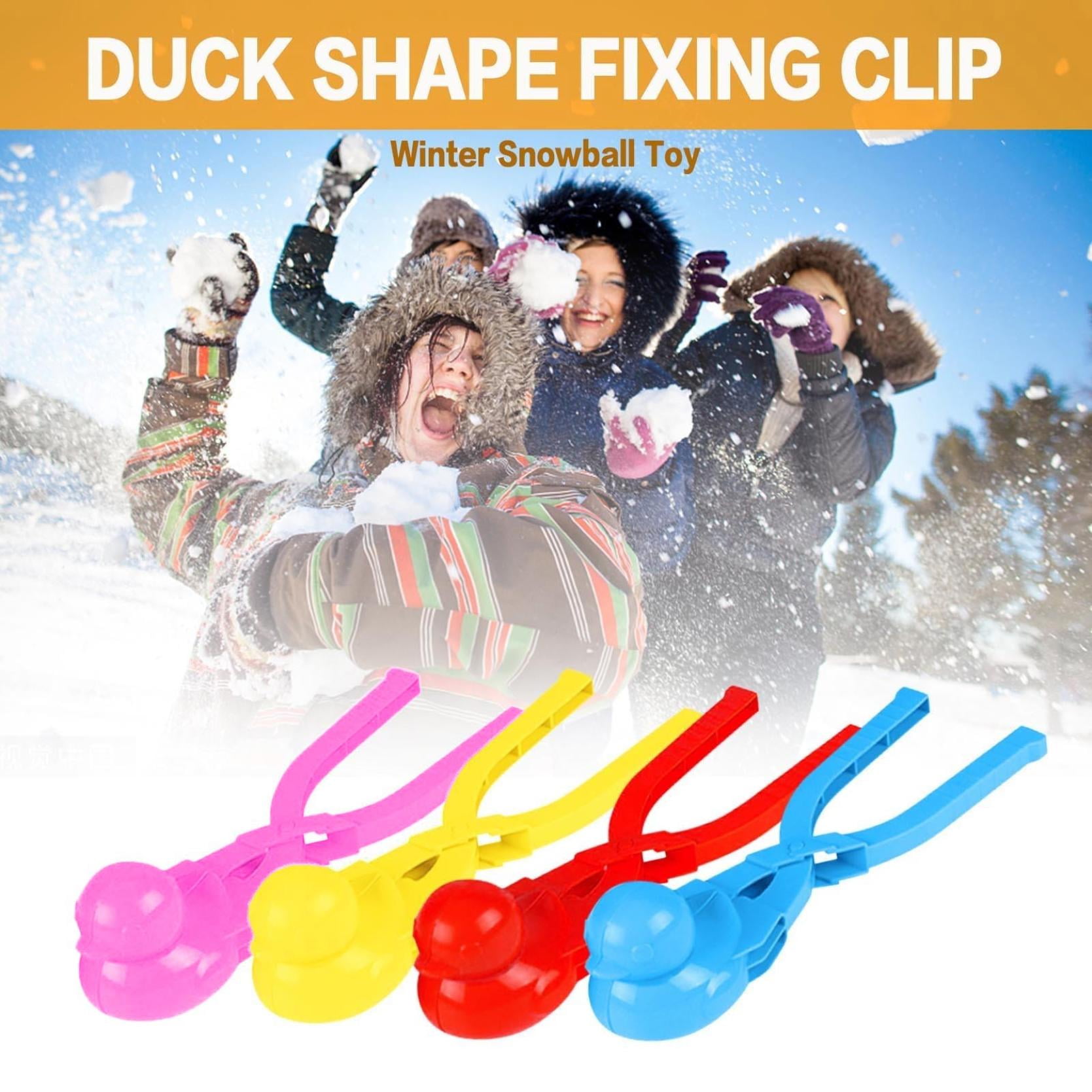 4-Piece Snowball Maker Kit For Kids - Easy Grip Snowball Clips For Snowball Fights & Winter Fun