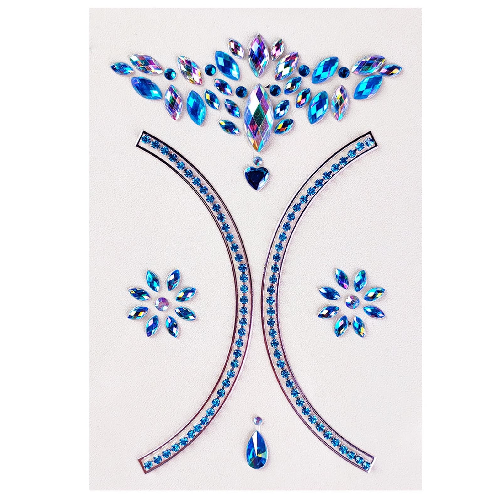 Gzwccvsn Chest Drill Stickers Body Tattoos Stickers Resin Acrylic Colored Diamond Chest Stickers