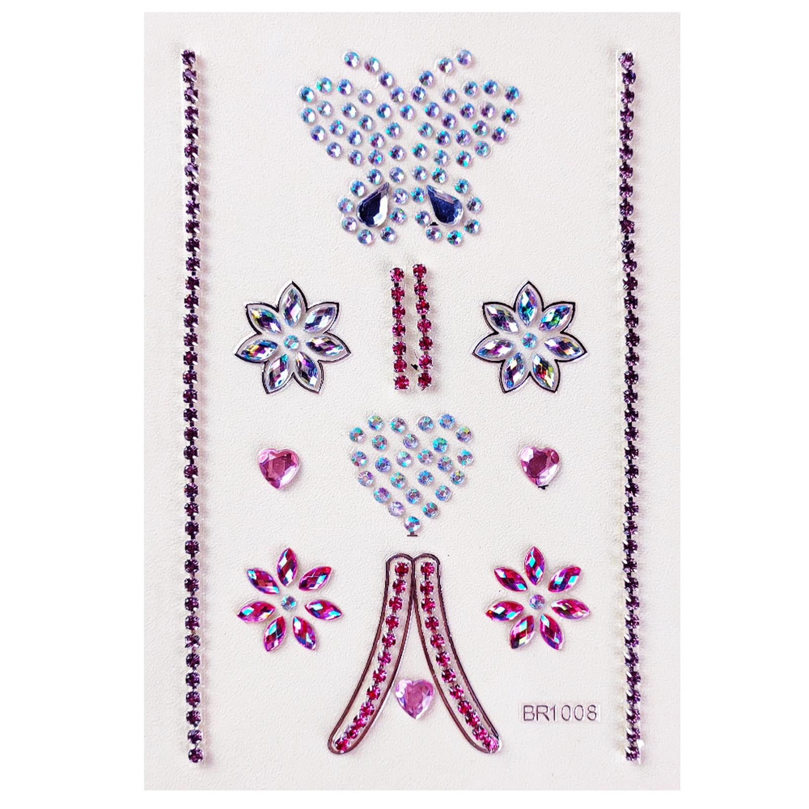 Gzwccvsn Chest Drill Stickers Body Tattoos Stickers Resin Acrylic Colored Diamond Chest Stickers