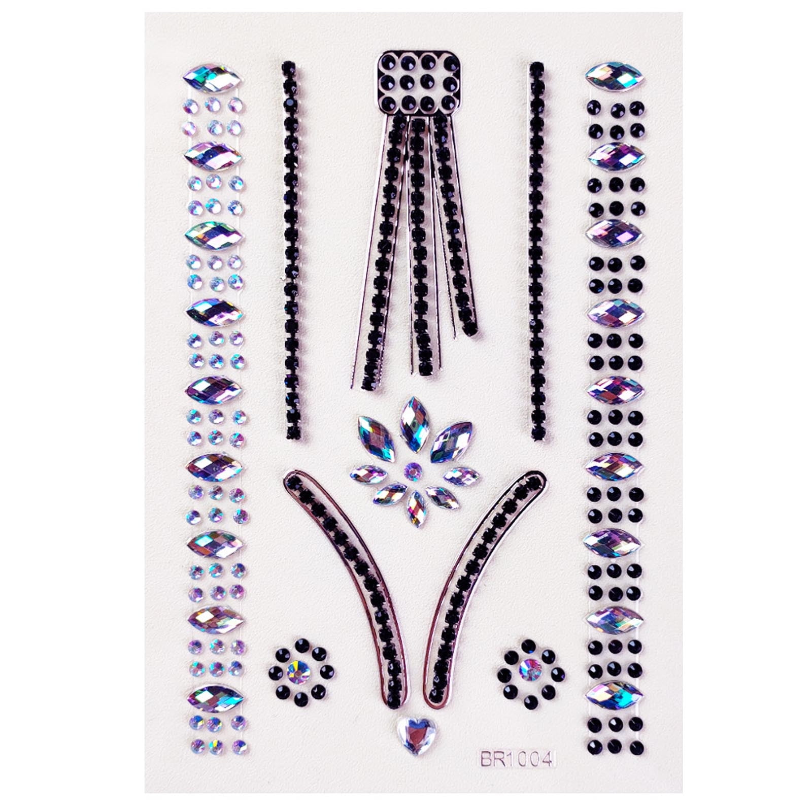 Gzwccvsn Chest Drill Stickers Body Tattoos Stickers Resin Acrylic Colored Diamond Chest Stickers