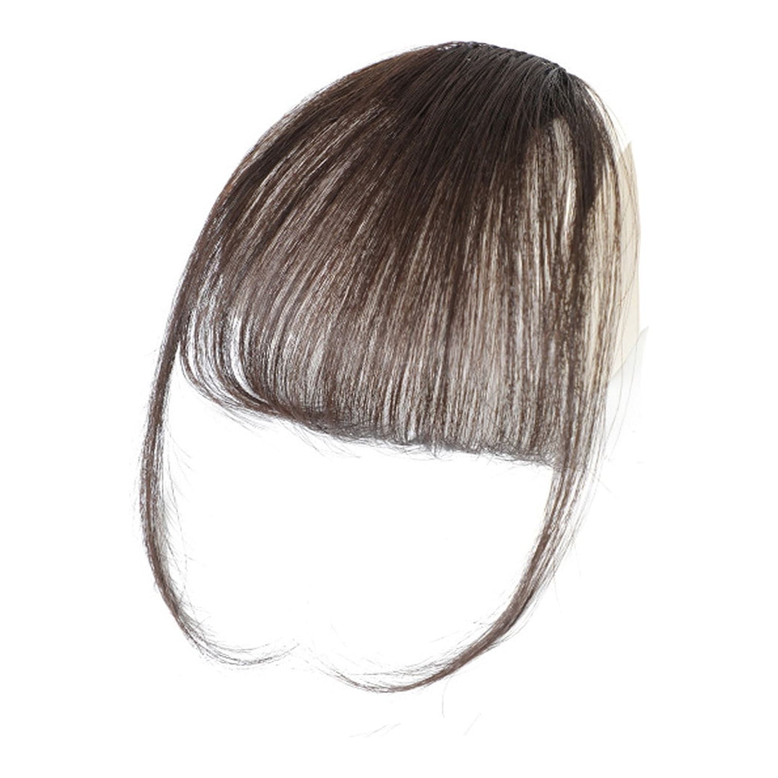 Gzwccvsn Clip In Bangs Human Hair Thin 2024 Wispy Hair Bangs Clip in Human Hair Fringe Curtain Bangs Hair Clip on Wiggy Front Hair Pieces for Women