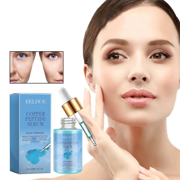 Gzwccvsn Copper Peptide Facial Essence Hyaluronic Reduces Fine Lines And Wrinkles Plumps And Revitalizes Skin face, body skincare korean