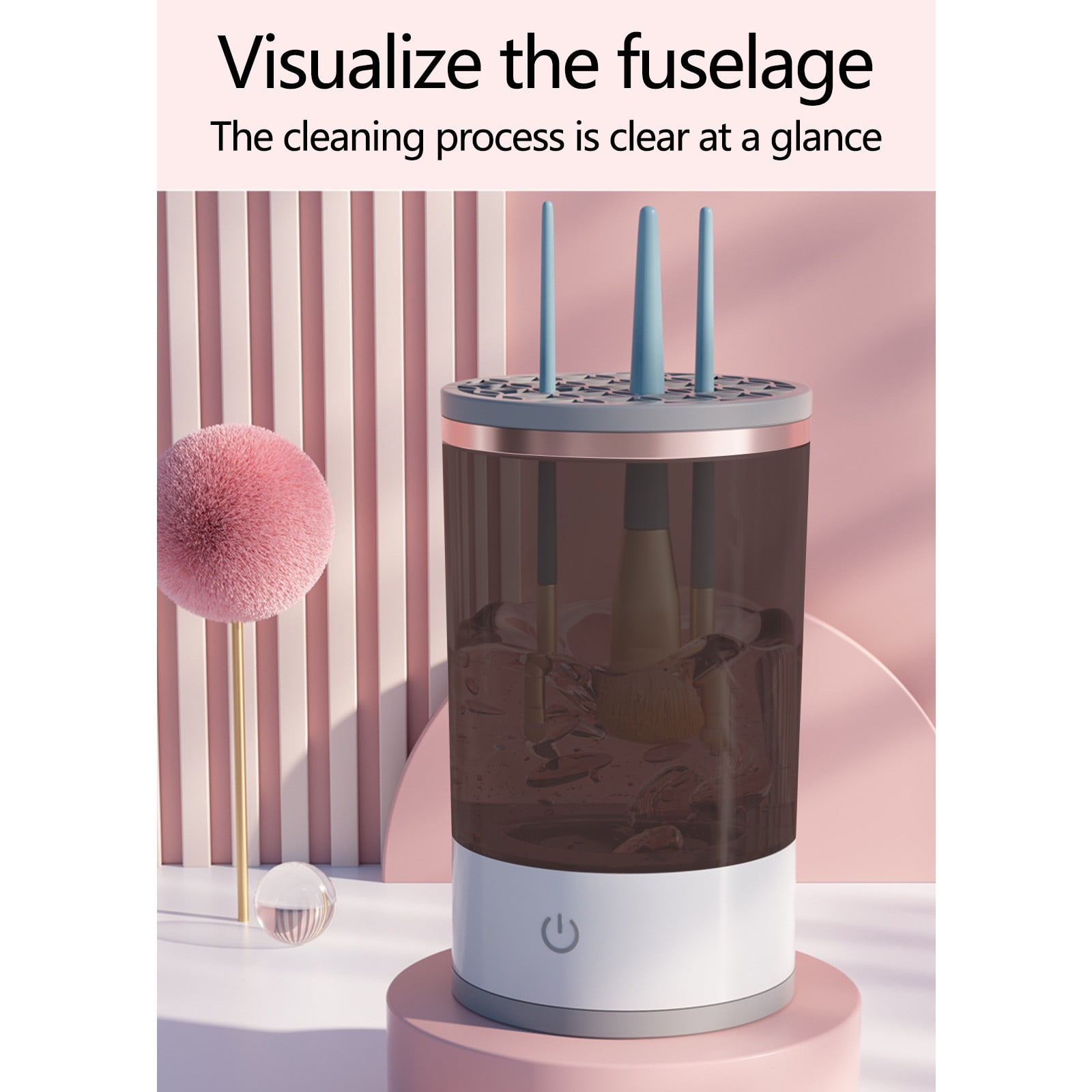 Gzwccvsn Electric Makeup Brush Cleaner Machine, Spinner Dryer Automatic