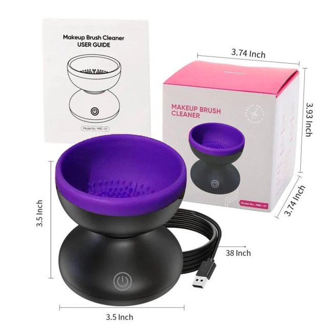 Gzwccvsn Electric Makeup Brush Cleaner, Automatic Rotating, USB Powered