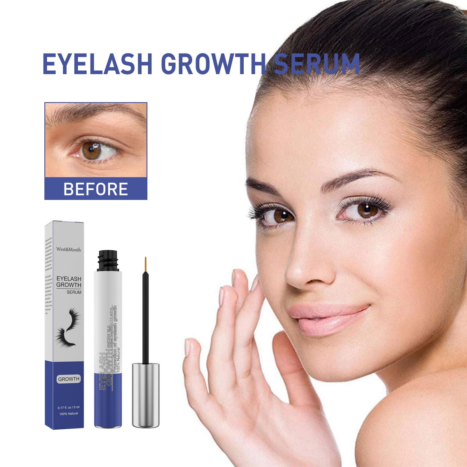Gzwccvsn Eyelash Growth Liquid Eyelash Growth Liquid Mascara Thick And