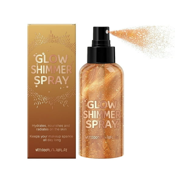 Gzwccvsn Glitter Body Spray Natural Glitter Brightening Long Lasting Body Spray100ml Beauty SKin Care