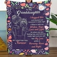 thumbnail image 1 of Gzwccvsn To My Granddaughter Blanket Gifts form Grandma, Gifts for Granddaughter Birthday My Love for You Is Forever Flannel Soft Blanket Throw 59"x78" Granddaughter Birthday Gifts, 1 of 7