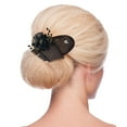 thumbnail image 1 of Gzwccvsn Hair Bun Maker, Hand Embroidered Flowers Deft Bun, Fashion Flower Butterfly Hair Bun Maker, Lazy Hair Curler Bun Clips for Women, 1 of 5