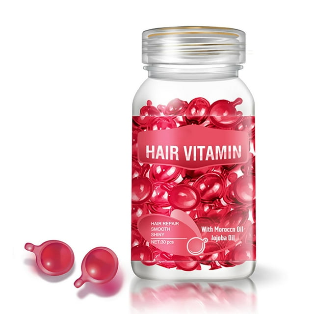 Gzwccvsn Hair Care Essential Oil Capsules, Repair And Soften Silky Hair