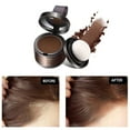 thumbnail image 1 of Gzwccvsn Hairline Powder Hair Root Dye for Women, Hair Shadow Powder Root Touch Up Powder, Waterproof Hair Shading Sponge Brown, Gray, Coffee, Dark Brown Repair Shadow Powder Filling Forehead, 1 of 4