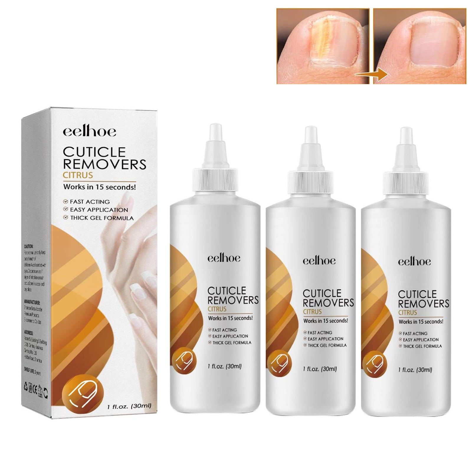 Gzwccvsn Instant Cuticle Remover Gel, Cuticle Remover Gel, Professional