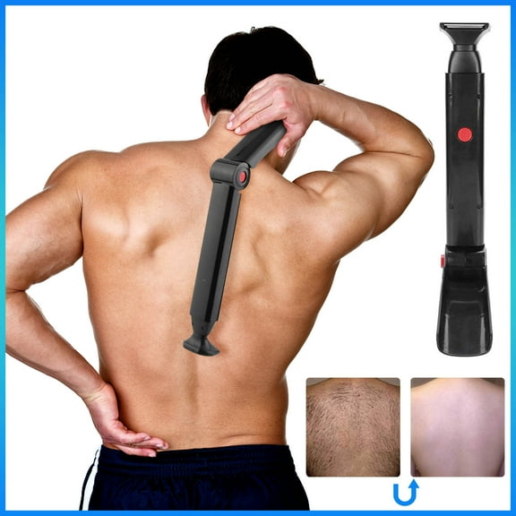 Gzwccvsn Men's Back Shaver USB Charging Back Shaver Double Back Hair Remover Electric Shaver Back Shaver razors for men
