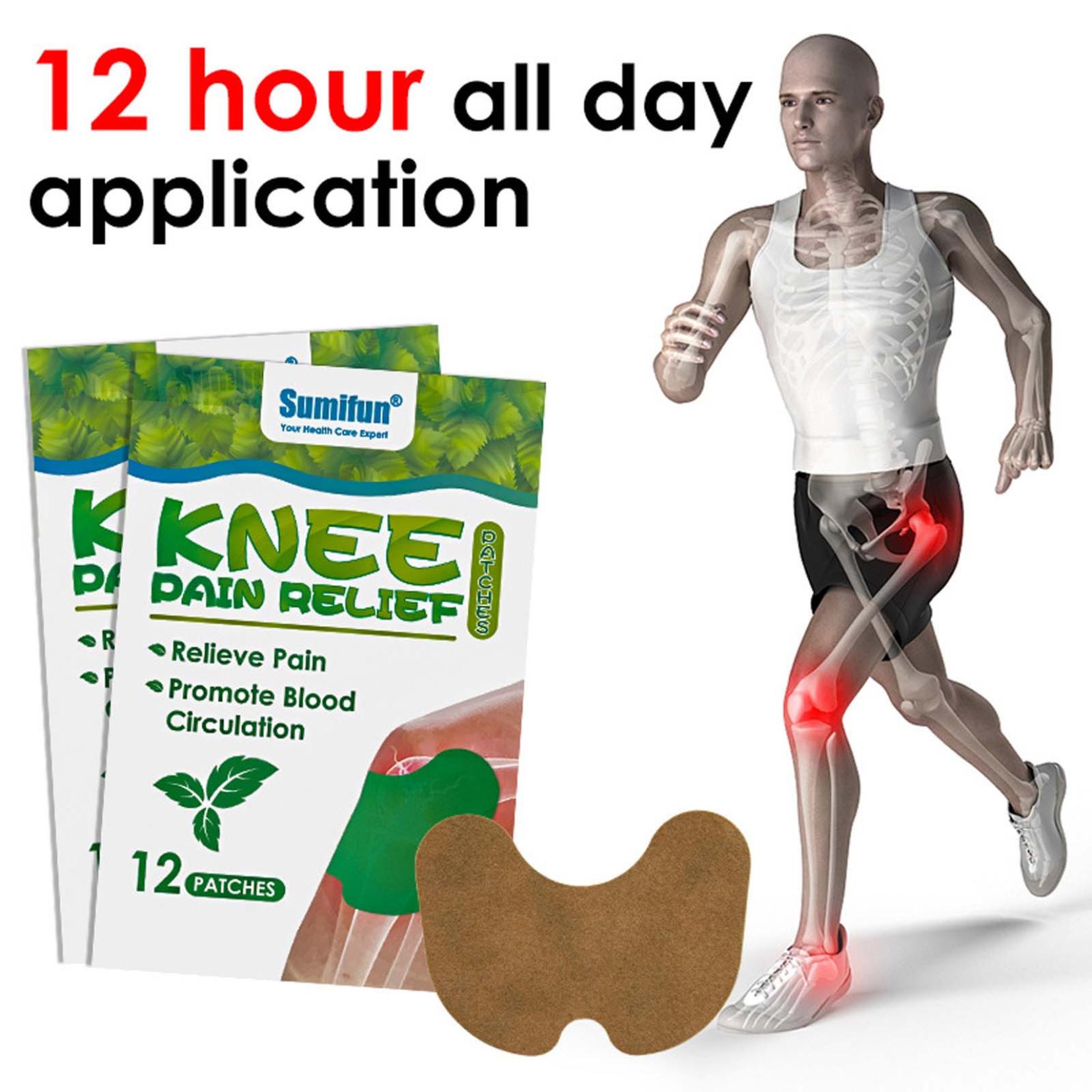 Gzwccvsn Pain Relief Patches 12 Count,Knee Pain Relief Patch,Knee