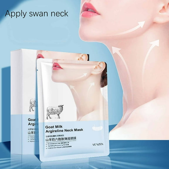 Gzwccvsn Premium Goats Milk Collagen Firming Neck Mask,Reduce Neck Wrinkles, Moisturize And Moisturize Skin 10PCS Neck Masks in Ceauty Clearance