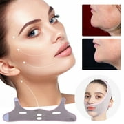 Gzwccvsn Reusable V Line Lifting Mask, Double Chin Reducer, Chin Strap, Face Belt and Tighten the Face to Prevent Sagging, Create a V Shaped Face Full of Vitality, Double Chin Eliminator for Women