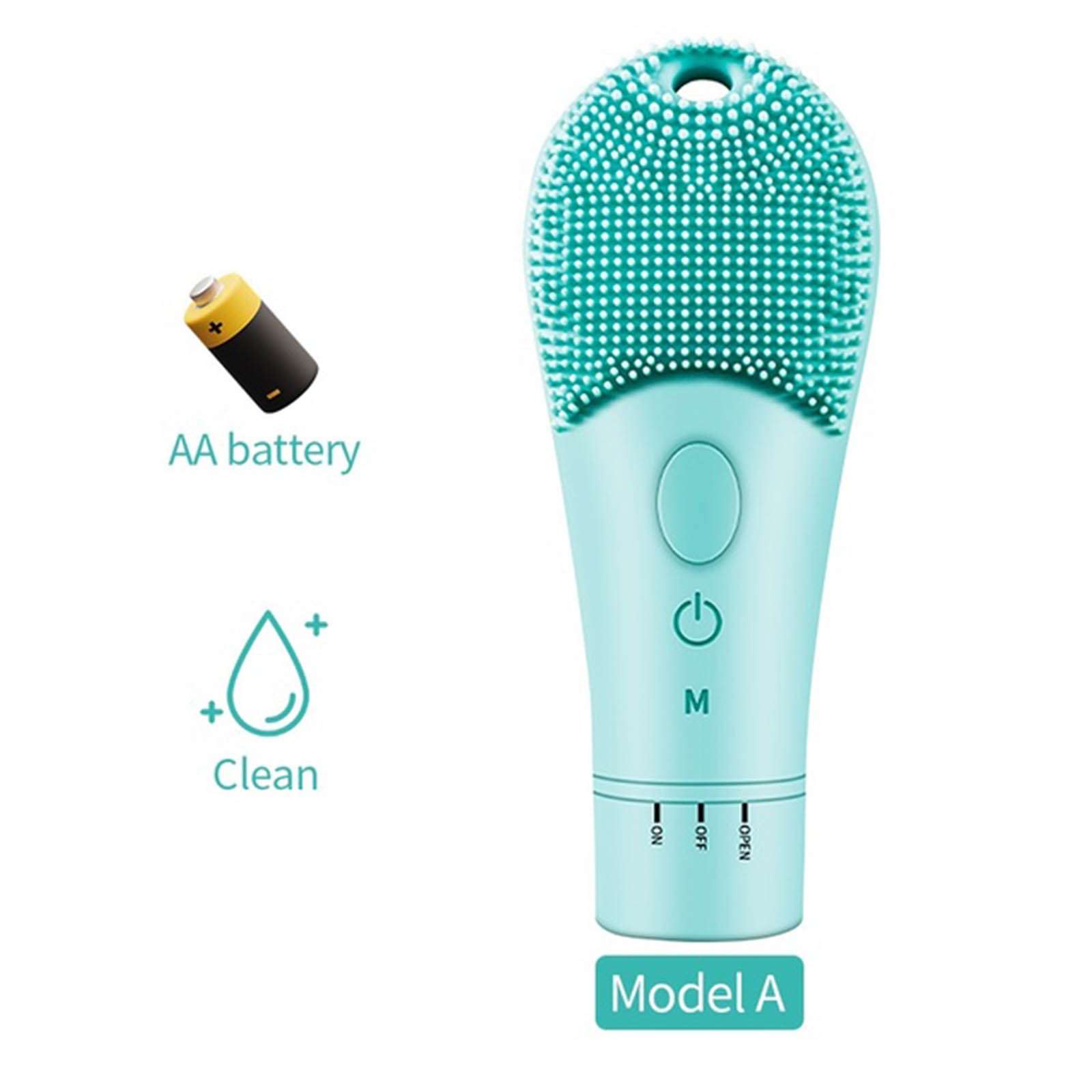 Gzwccvsn Silicone Electric Facial Cleanser Face Massage Brush Skin