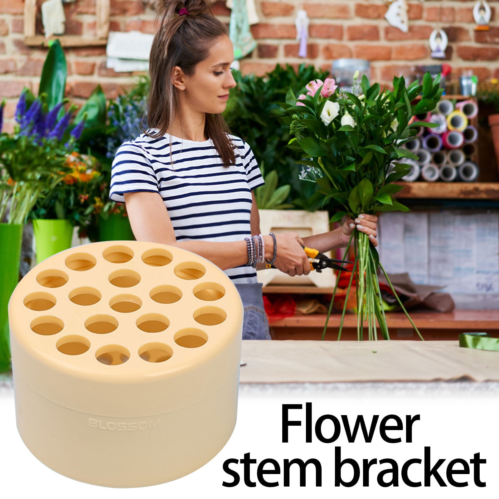 Gzwccvsn Spiral Ikebana Stem Holder, Reusable Floral Grid for Vase