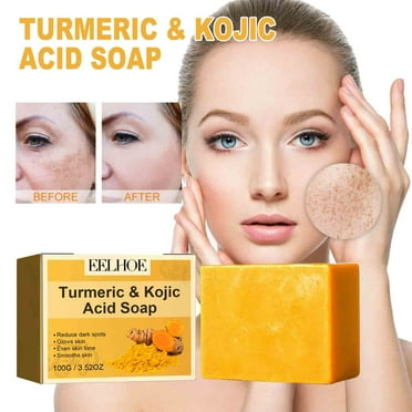 Gzwccvsn Turmeric Soap Ginger Soap Botanical Extract Softening Skin Cleansing Soap Body Soap Natural Ginger Soap For All Skin Types 100g, Anti-aging Moisturizer Skincare Clearance
