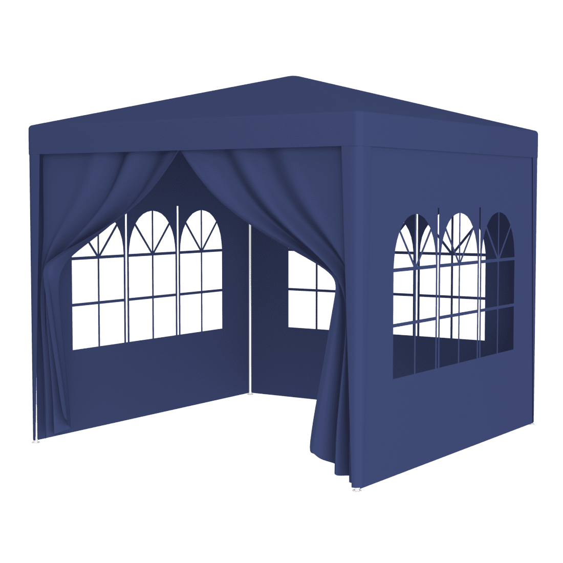 10 ft x 10 ft Blue Polypropylene Outdoor Event Gazebo Tent