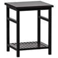 thumbnail image 1 of Gzxs 2-Tier Nightstand Small Side Table for Small Spaces, Modern End Table Bedside Table with Storage Shelf for Living Room, Bedroom, Office, Black, 1 of 6