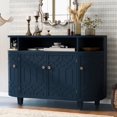 thumbnail image 1 of Gzxs Accent Wooden Sideboard Cabinet, 48-Inch Modern Entryway Storage Console Cabinet with 4 Doors and Adjustable Shelves for Living Room Entrance (Navy Blue), 1 of 7