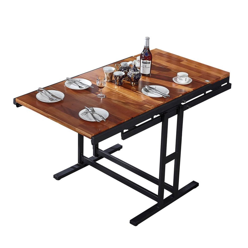 Gzxs Dining Table Convertible into Storage Shelf, 47.2"x30.7" Multi