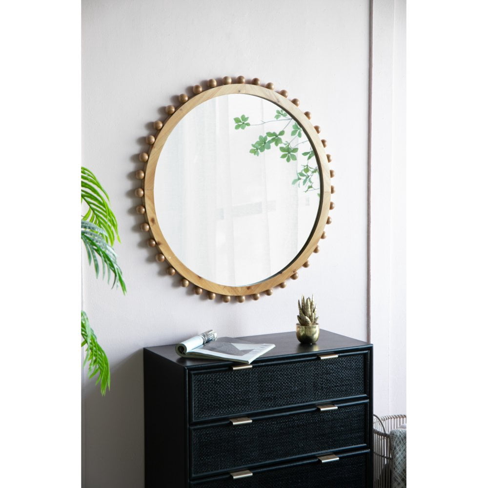 MAGICLULU 11-Inch Round Picture Frame - White Wood & Acrylic Circle Display Frame For Photos, Embroidery, Wall Decor (28.5x28.5cm)