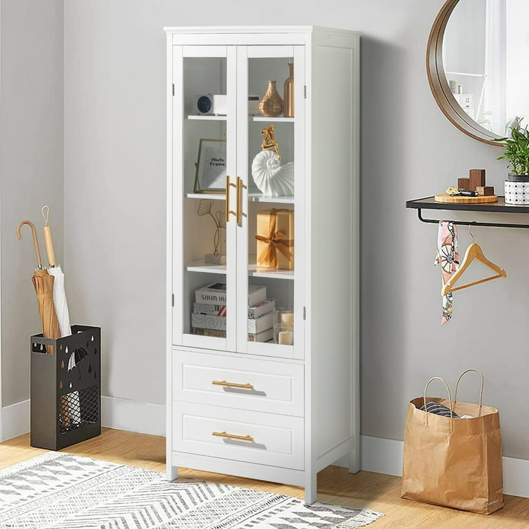 ラ・パルレ　Dr.cabinet ゼウス Harbor View Four Shelf Storage Cabinet with Louvered Doors