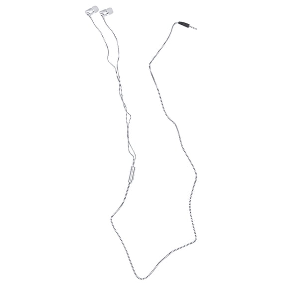 H-169 3.5mm MP3 MP4 Wiring Subwoofer Braided Cord, Universal(Silver)