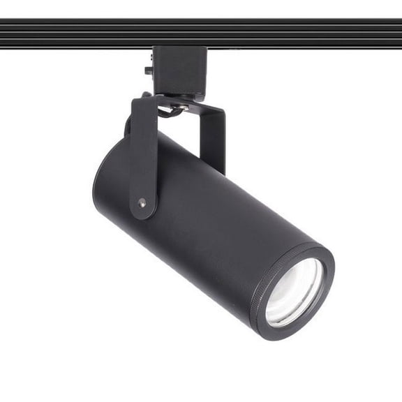 H-2020-930-BK-WAC Lighting-Silo-20W 1 LED Beamshift H Track in Contemporary Style-2.69 Inches Wide by 7.69 Inches High-Black Finish