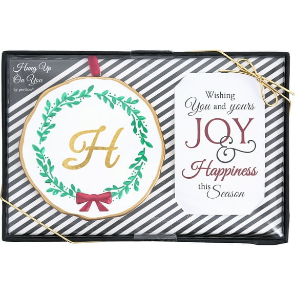 H - 4" Monogram Ornament