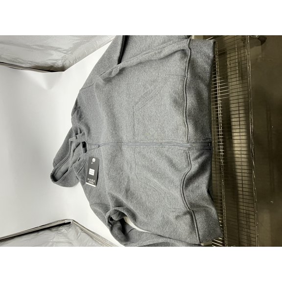 H-8001 J.COME FULL ZIP SWEATER JACKET - SIZE: MEN XL - CHARCOAL