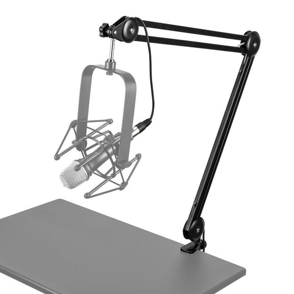 H&A Broadcast Arm with Internal Springs and Integrated 10' XLR Cable