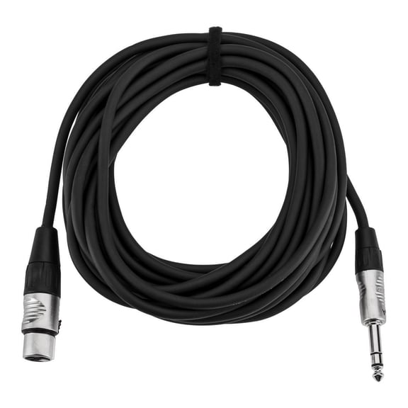 H&A Elite Pro 1/4" TRS M to XLR F Professional Interconnect Cable with Rean Connectors, 25'