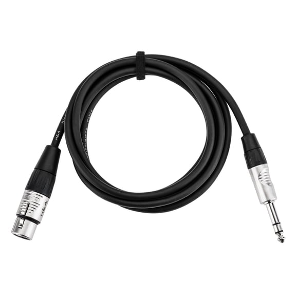 H&A Elite Pro 1/4" TRS M to XLR F Professional Interconnect Cable with Rean Connectors, 6'