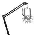 thumbnail image 1 of H&A Broadcast Boom Arm with Internal Springs and Integrated 10' XLR Cable Desk Mic Stand, Microphone Stand with Clamp, All Purpose Mic Boom Arm, 1 of 8