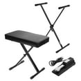 thumbnail image 1 of H&A Keyboard Stand/Bench Pack with Sustain Pedal, 1 of 10