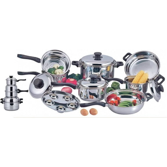 H&A Lindy Cookware Set 7 ply 17 pc (Waterless)