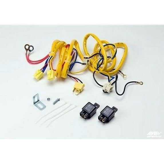 H-A-Motorsports 381294379479 H4 Headlight Relay Wiring Harness 4 Lamp Light Socket Plugs Set Dodge"