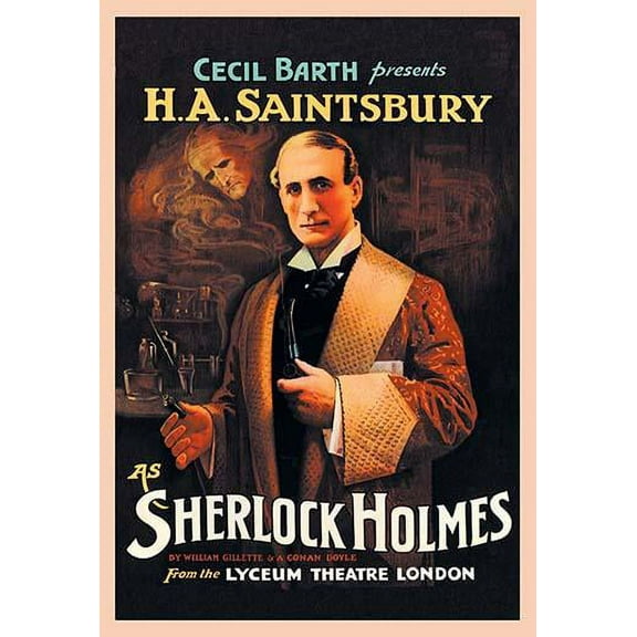 H. A. Saintsbury as Sherlock Holmes (book cover) Fine art canvas print (20" x 30")