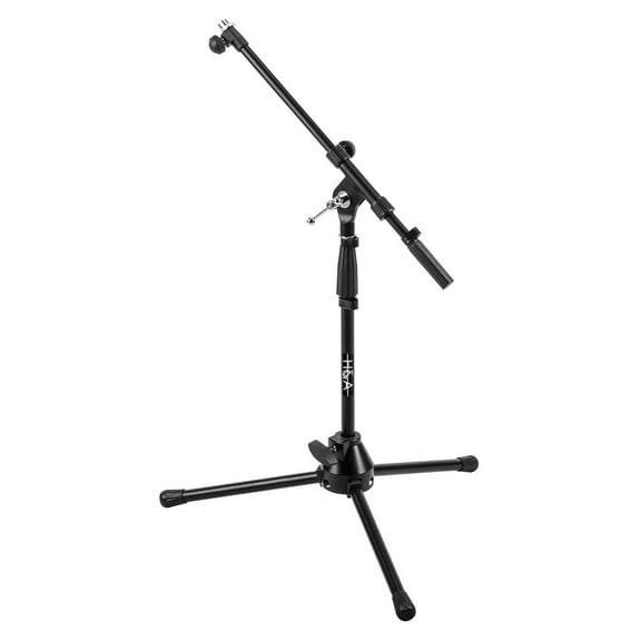 H&A Short Tripod Microphone Stand with Telescoping Boom