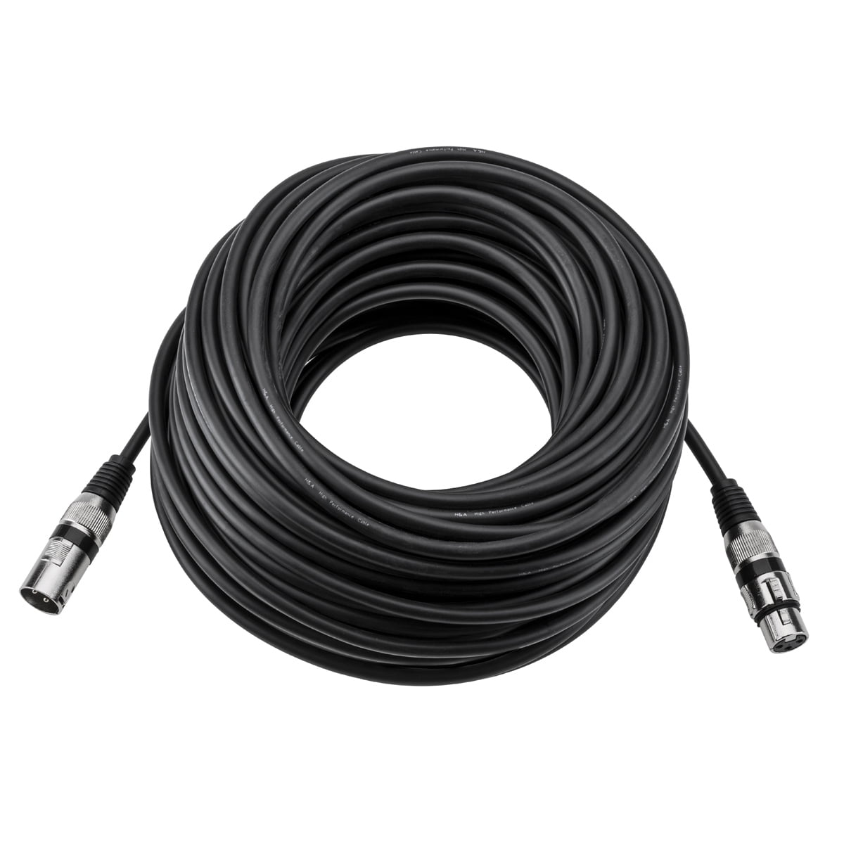 H&A Value Series XLR M to F Professional Microphone Cable - 100'
