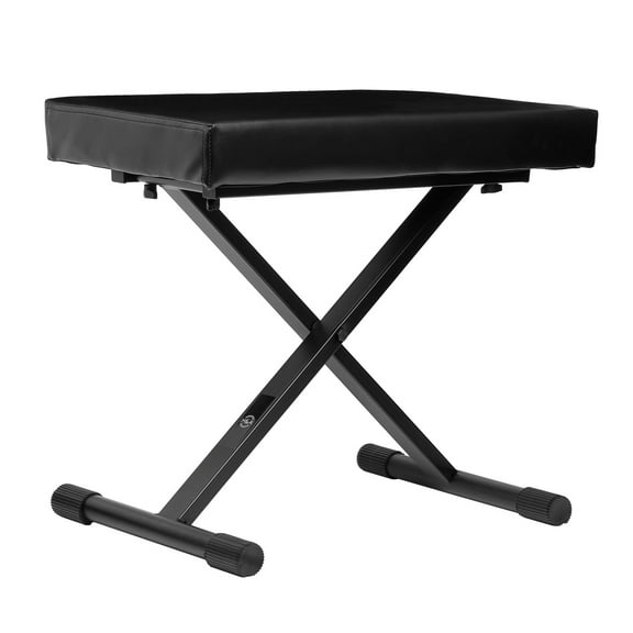 H&A X-Style Piano Bench, Large, Black